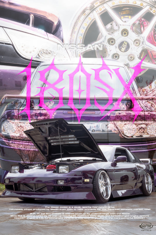 Nissan 180SX Automotive Poster – 18×24